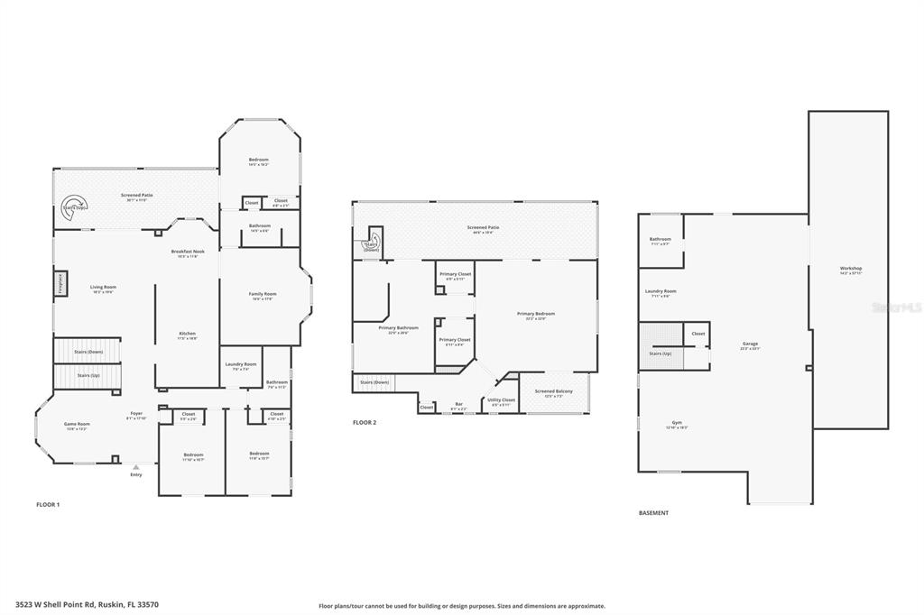 3523 West Shell Point Road Ruskin, FL 33570 - Photo 77 of 89 a picture of a bathroom with a shower