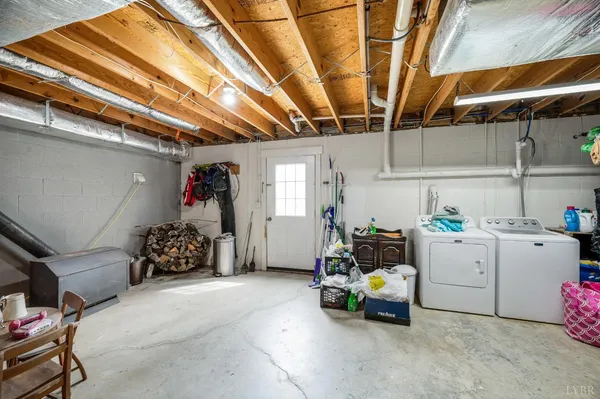 a view of a terrace with a bench