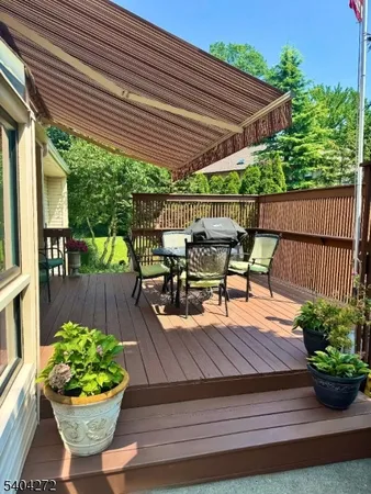 a outdoor view with a seating space
