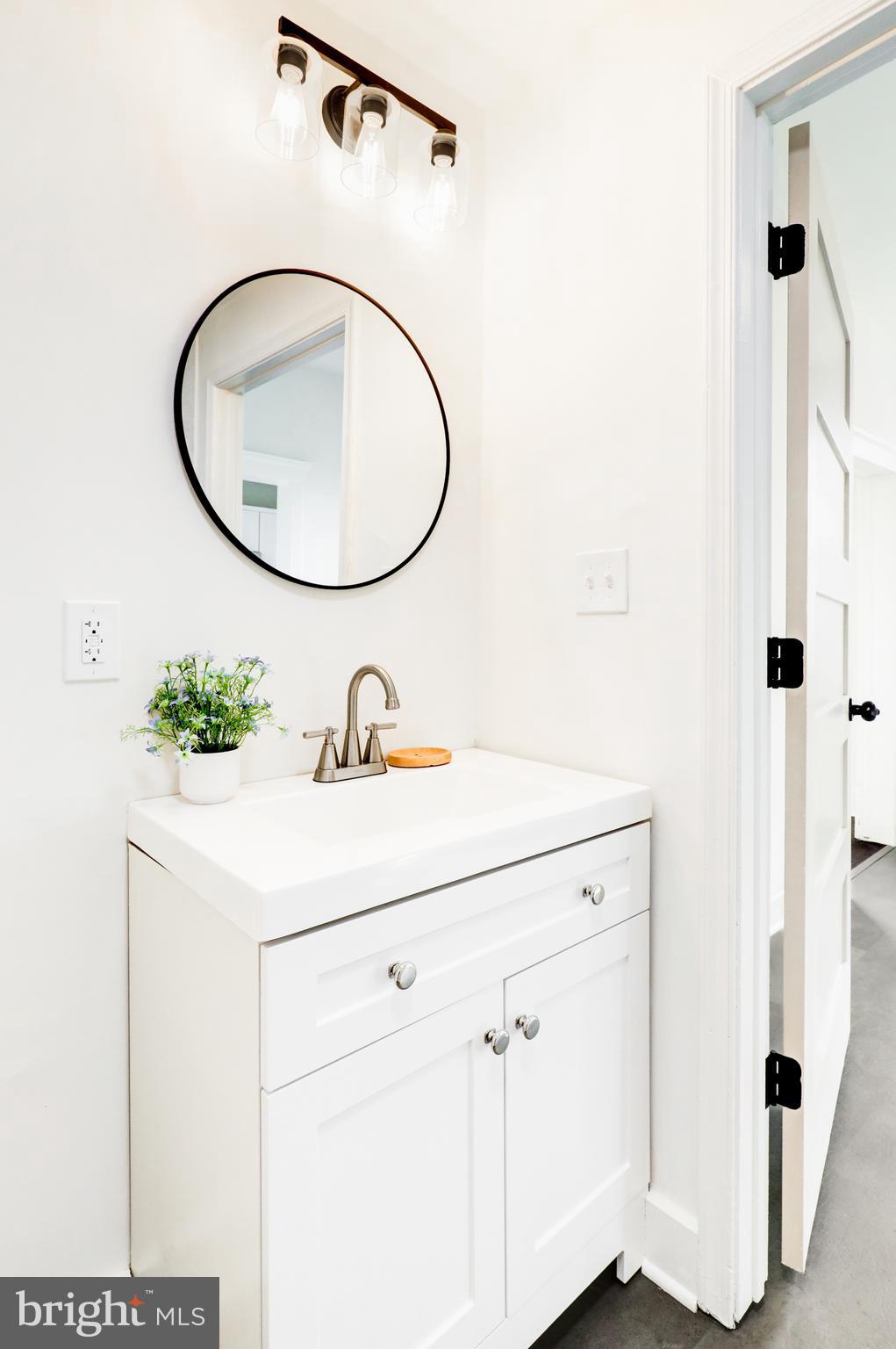 7301 North Radcliffe Street Bristol, PA 19007 - Photo 19 of 43 a bathroom with a sink and a mirror