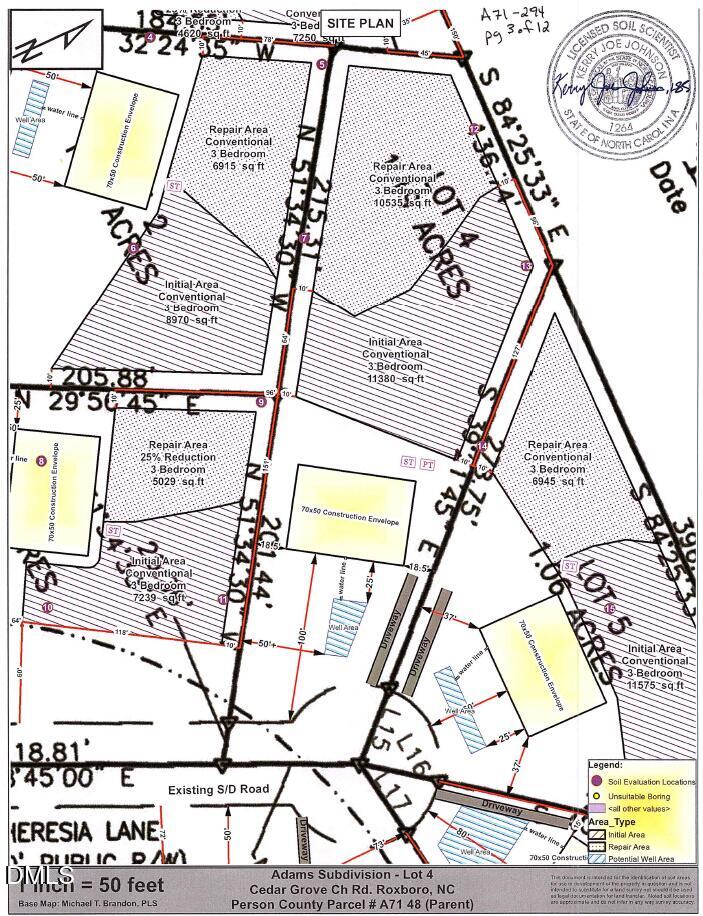 79 Theresia Lane Roxboro, NC 27574 - Photo 5 of 31 Plot Plan - 79 Theresia Ln Roxboro