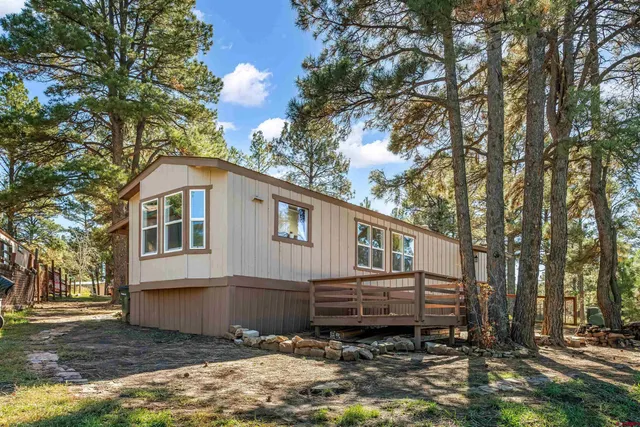 a house view with a garden space