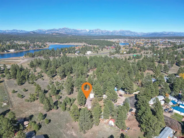 a view of city and mountain