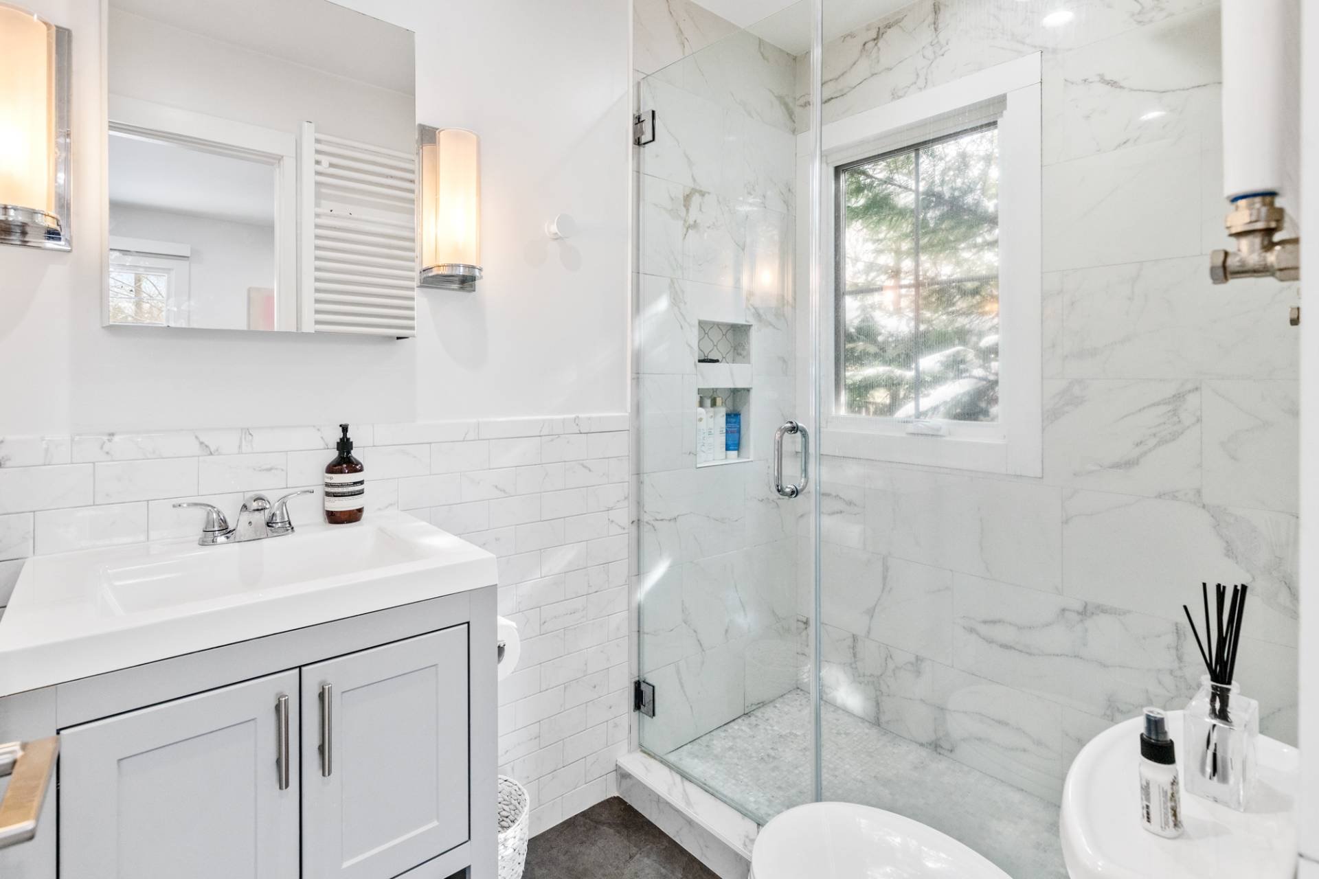 778 Bridgehampton Sag Harbor Bridgehampton, NY 11932 - Photo 10 of 18 a bathroom with a sink a toilet and shower