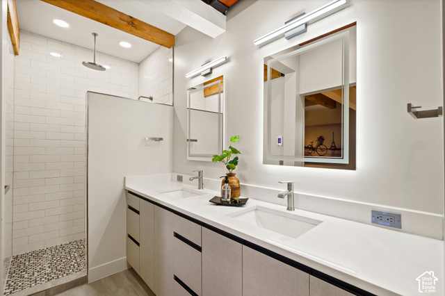 5878 Snowbasin Road Huntsville, UT 84317 - Photo 23 of 90 Dual vanity with integrated sinks and white countertops