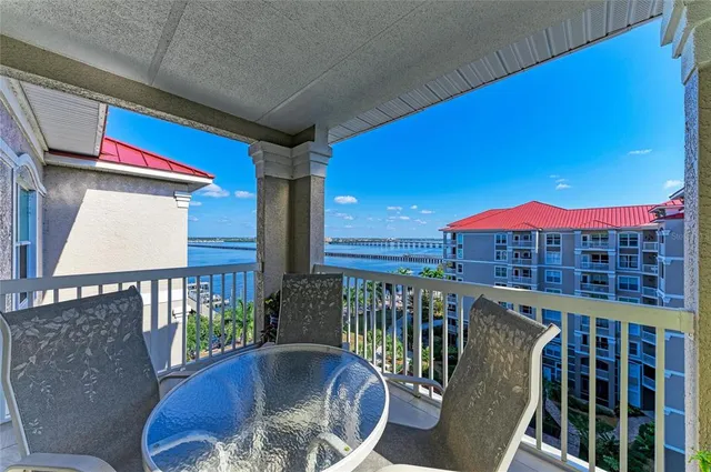 a view of a garden with a palm tree