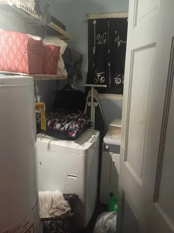 a room with storage and utility