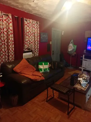 a outdoor living space with furniture