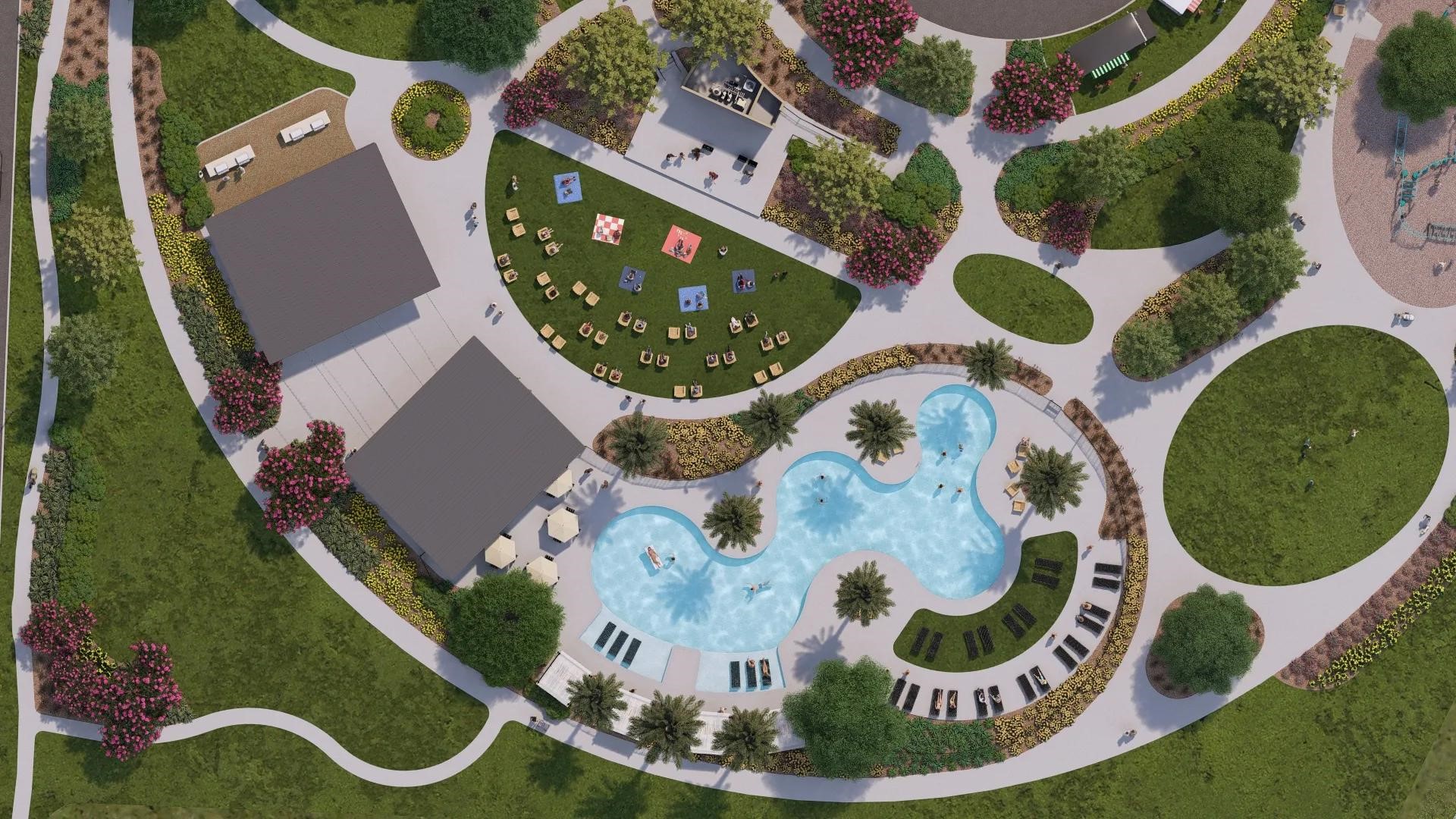 1017 Alpine View Lane Katy, TX 77493 - Photo 4 of 9 Pool and Event Lawn