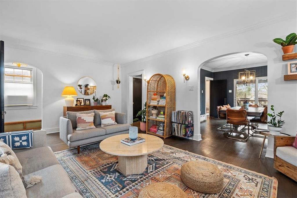 215 Elm Road Ambridge, PA 15003 - Photo 7 of 25 a living room with furniture and a wooden floor