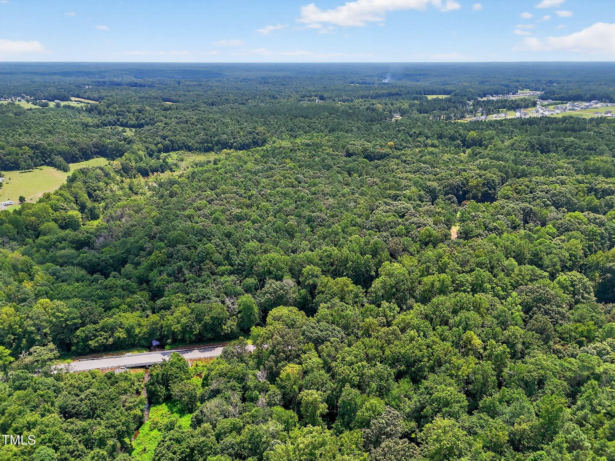 0 Eatmon Road Zebulon, NC 27597 - Photo 8 of 13 an aerial view of residential houses with outdoor space and trees