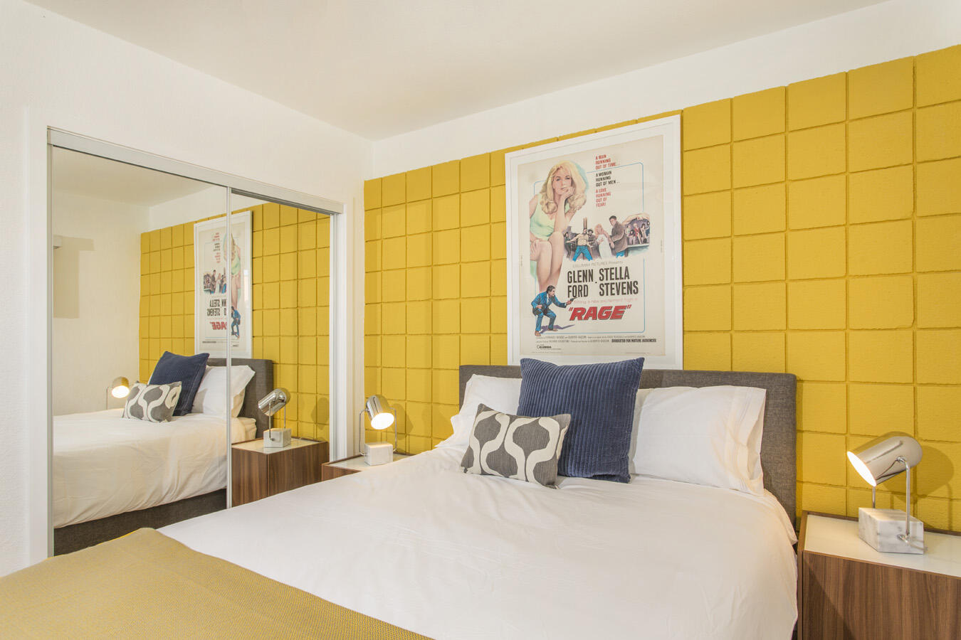 68080 Risueno Road Cathedral City, CA 92234 - Photo 26 of 98 a bedroom with a bed and wooden floor