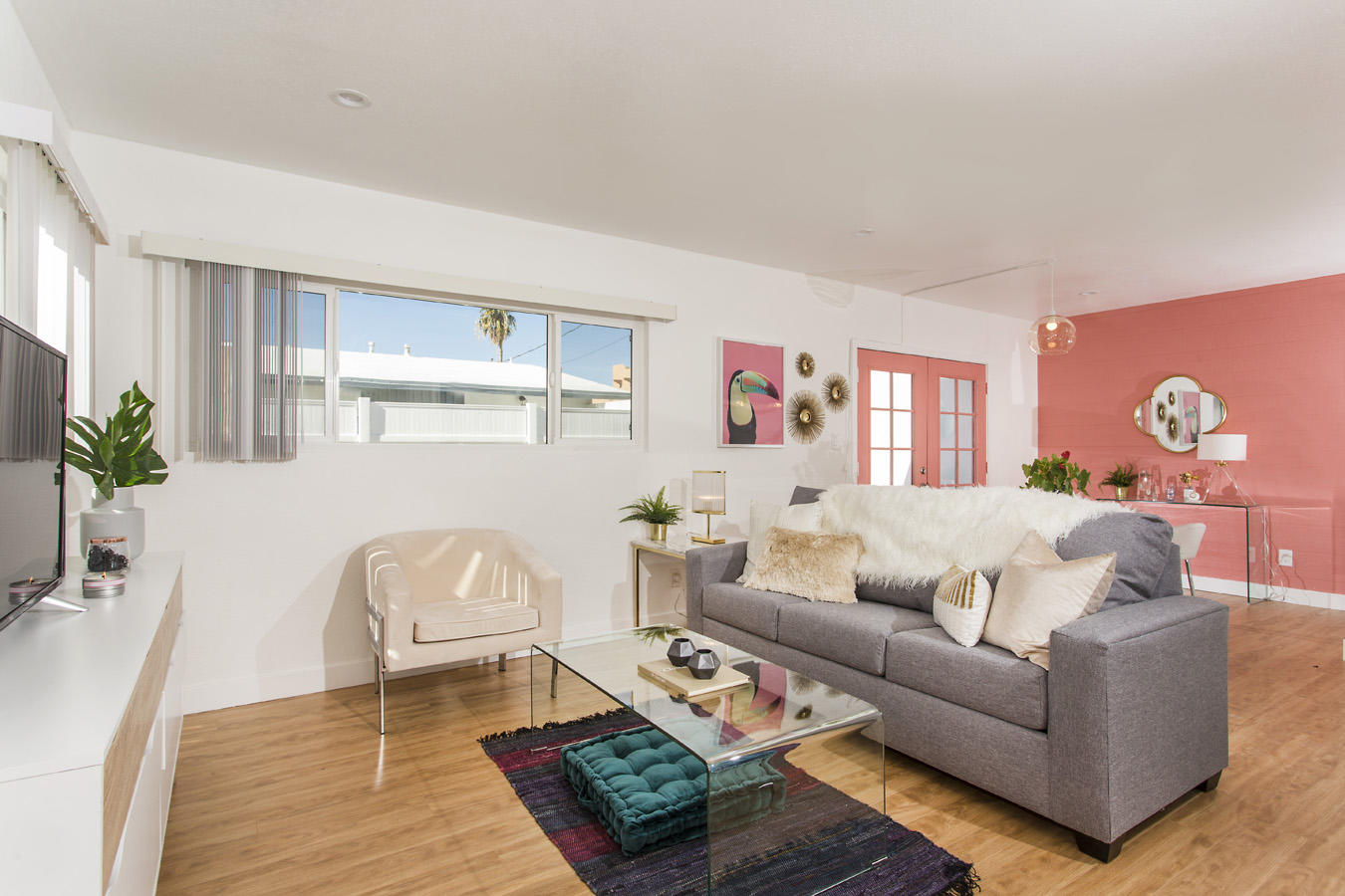 68080 Risueno Road Cathedral City, CA 92234 - Photo 32 of 98 a living room with furniture and a rug