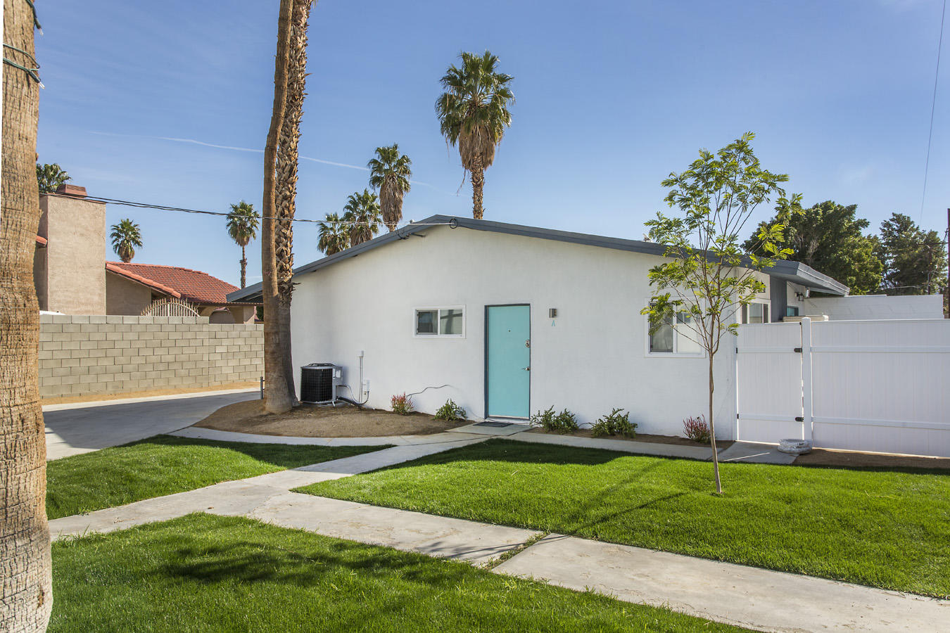 68080 Risueno Road Cathedral City, CA 92234 - Photo 83 of 98 a view of a backyard with a house