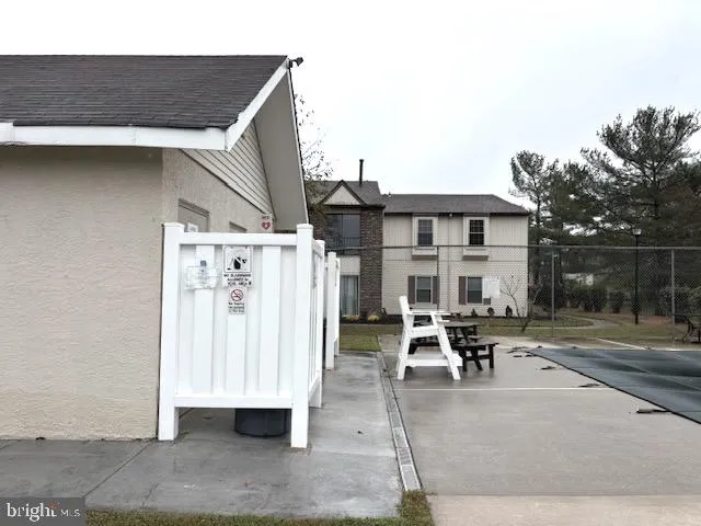 a view of outdoor space with seating area