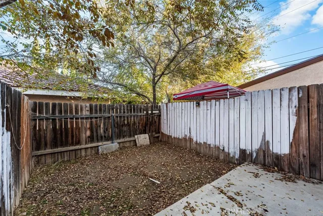 a backyard of a house