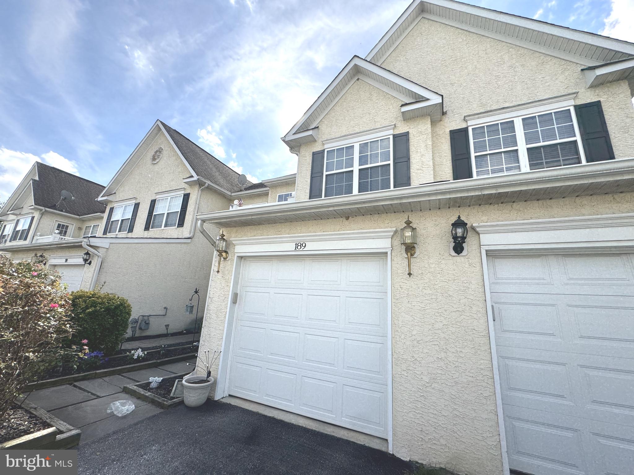 Front View One car garage w/ remote opener