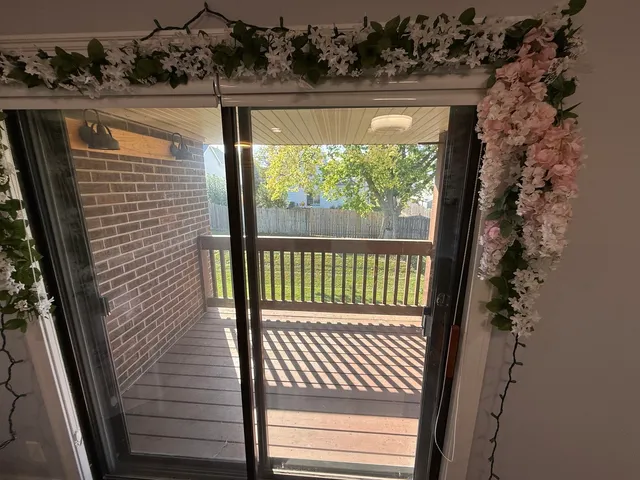 a view of a porch