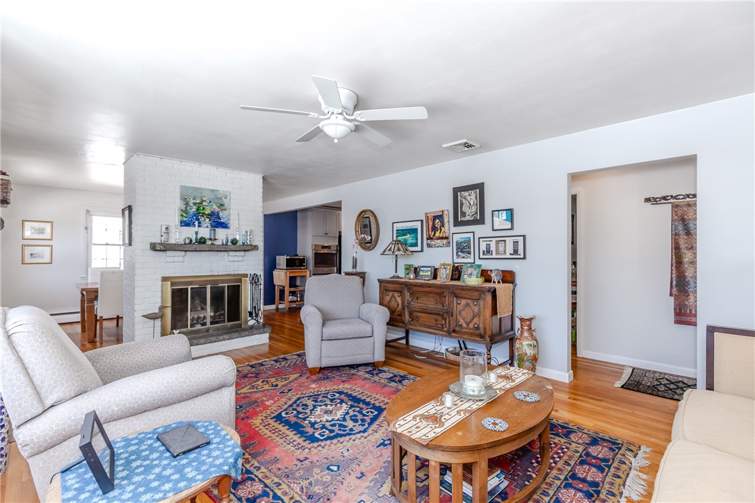 10 Smithfield Drive Middletown, RI 02842 - Photo 5 of 48 Living room with fireplace