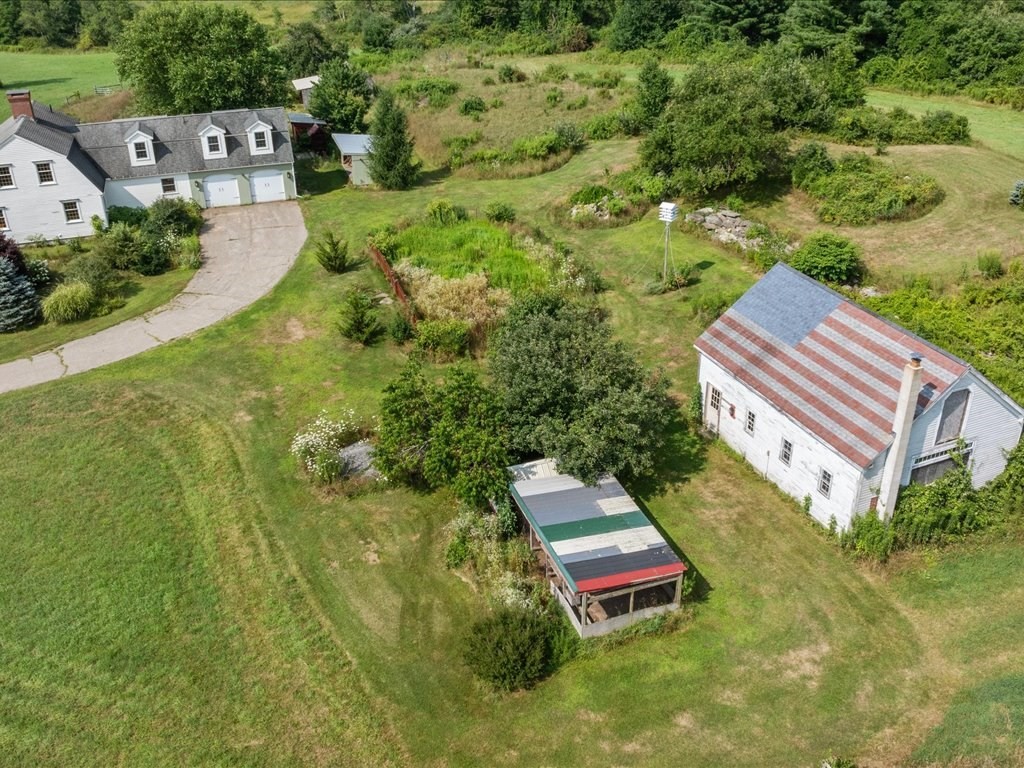 439 Lower Road Hardwick, MA 01031 - Photo 3 of 41 an aerial view of a house with a garden