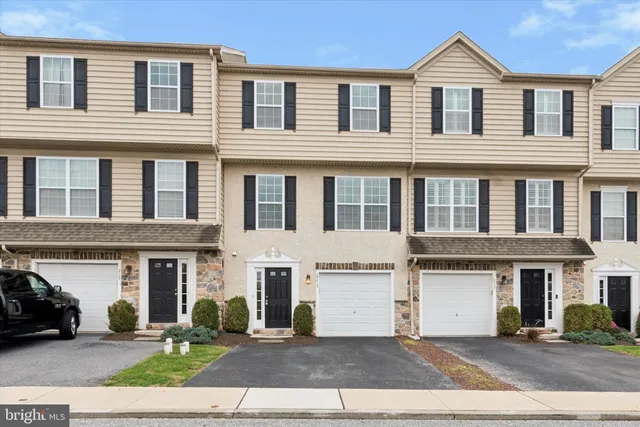 a front view of a residential houses
