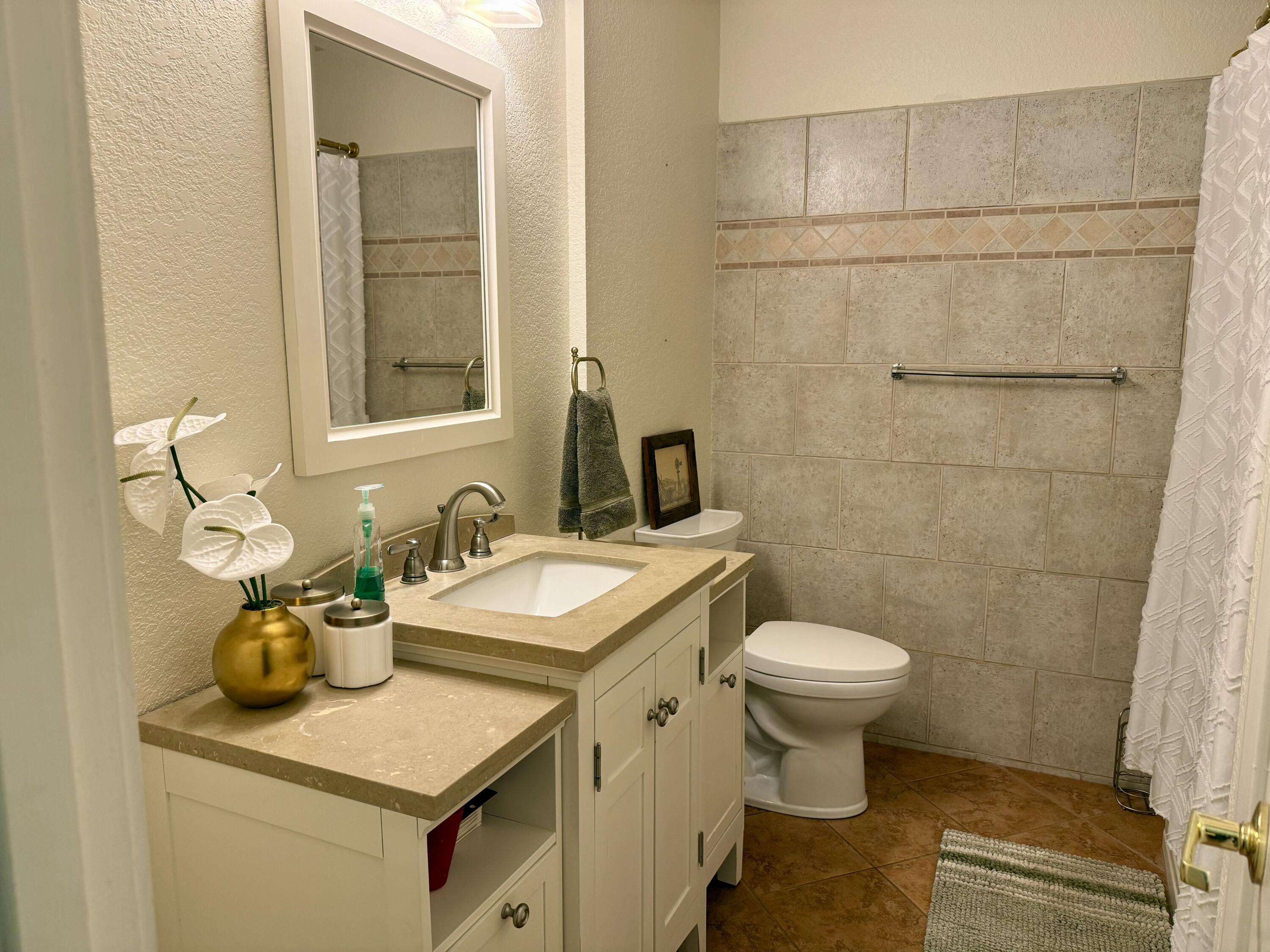 4406 15th Street Lubbock, TX 79416 - Photo 39 of 61 a bathroom with a sink toilet and a mirror