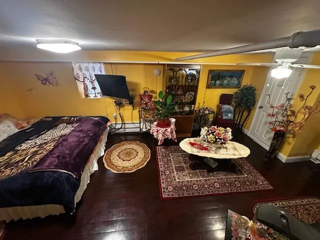 a front view of a building with street