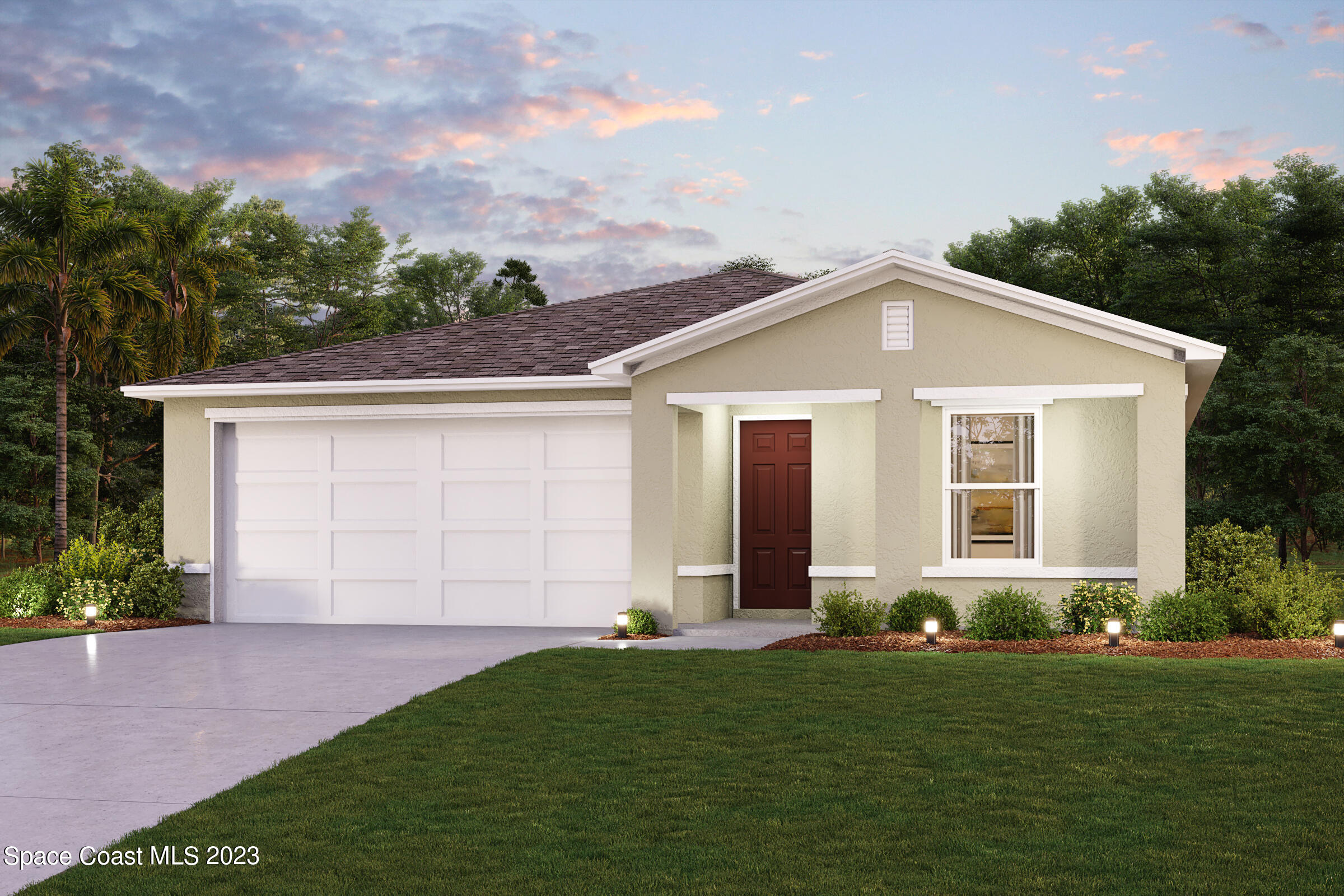 683 Weaver Road Southwest Palm Bay, FL 32908 - Photo 1 of 2 front view of a house with a yard
