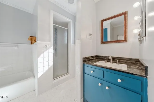 a view of a livingroom with a staircase and door