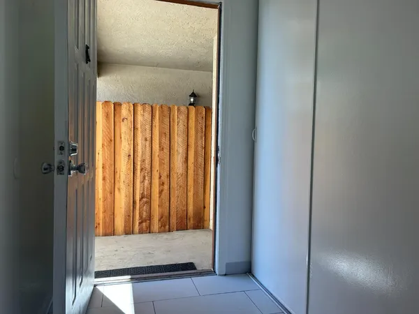 a view of front door