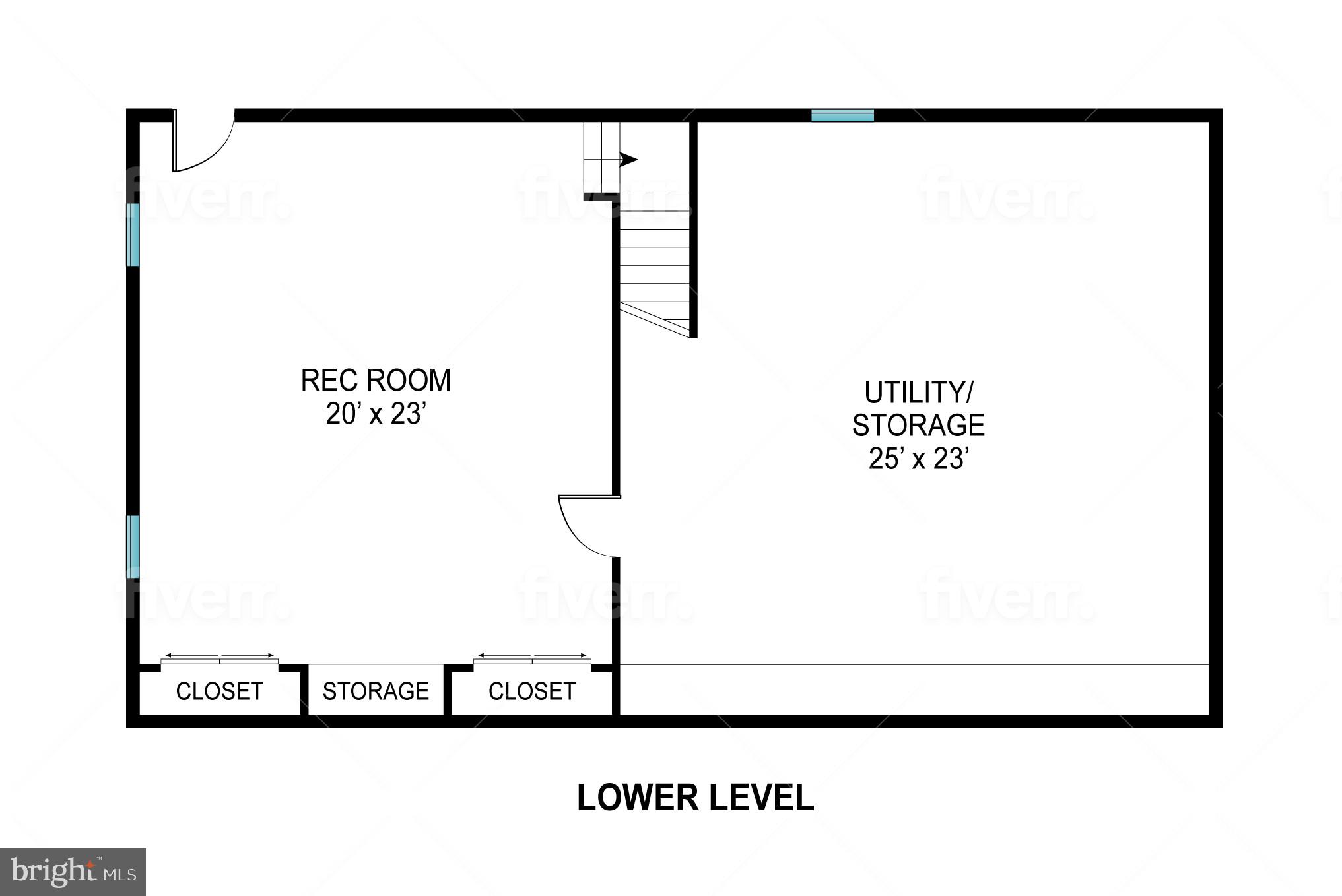 18111 Ridge Meadow Road Stewartstown, PA 17363 - Photo 38 of 38 Lower Level Floor Plan