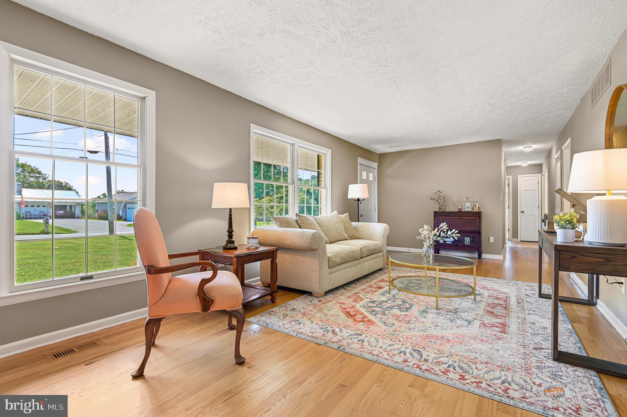 18111 Ridge Meadow Road Stewartstown, PA 17363 - Photo 5 of 38 Large, Bright Living Room with Hardwood Flooring