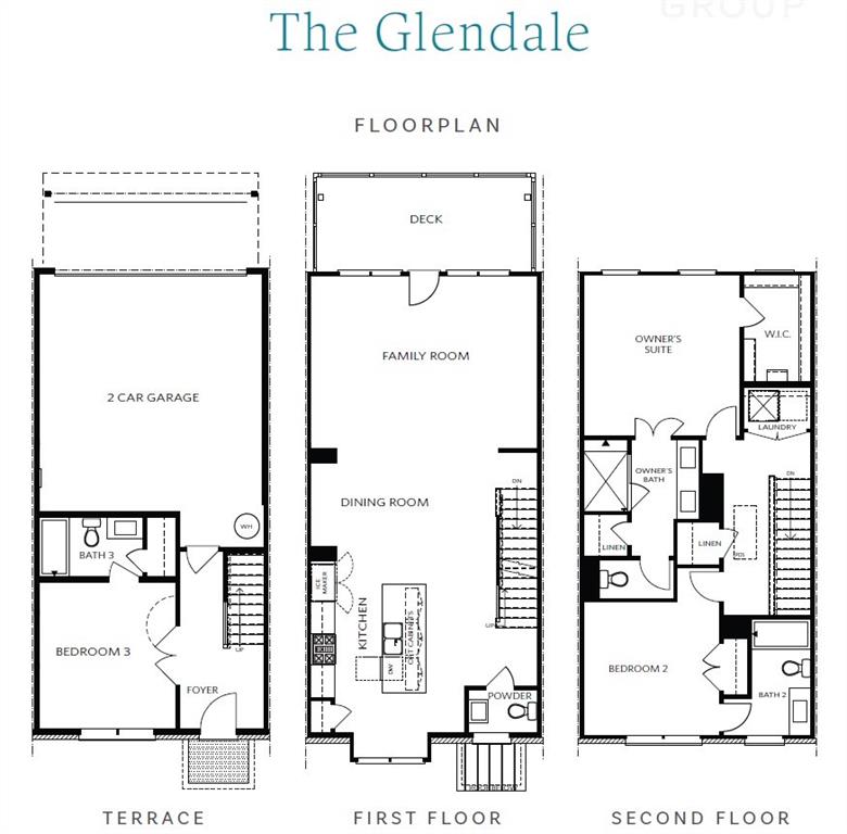 629 Silva Street, Unit 128 Cumming, GA 30040 - Photo 25 of 54 a picture of a floor plan