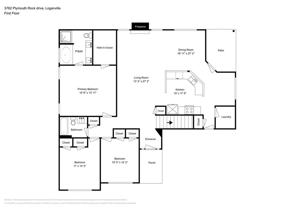 3762 Plymouth Rock Drive Loganville, GA 30052 - Photo 27 of 28 a picture of a rug with a white wall