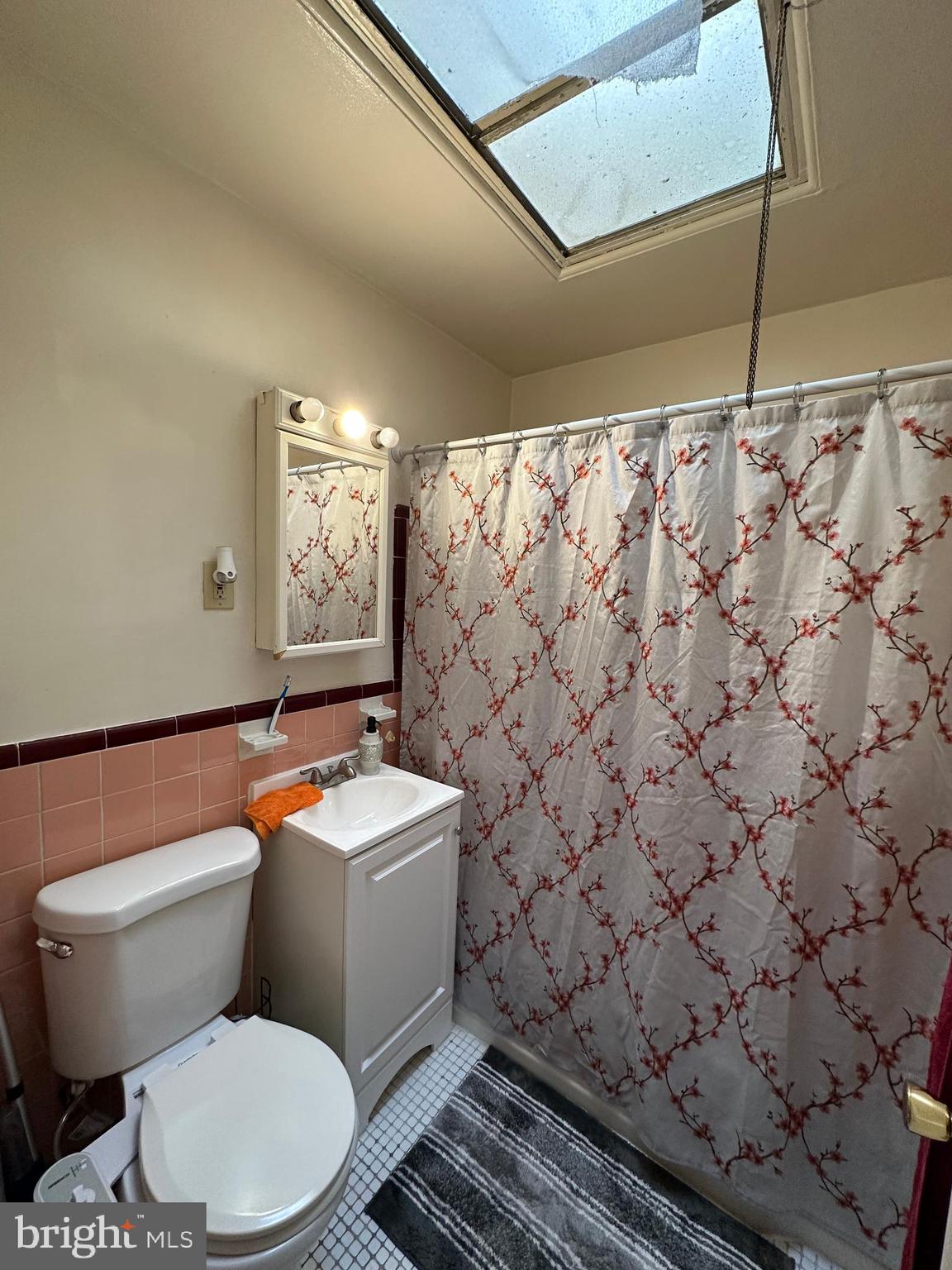 6018 Frontenac Street Philadelphia, PA 19149 - Photo 17 of 30 a white toilet sitting next to a shower curtain