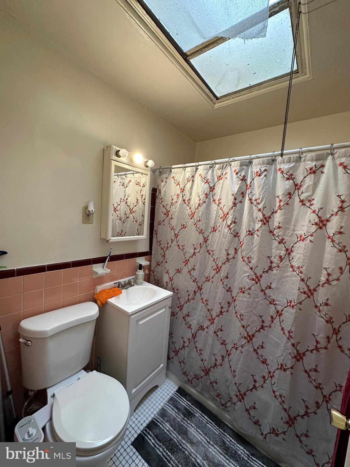 6018 Frontenac Street Philadelphia, PA 19149 - Photo 18 of 30 a white toilet sitting next to a shower curtain