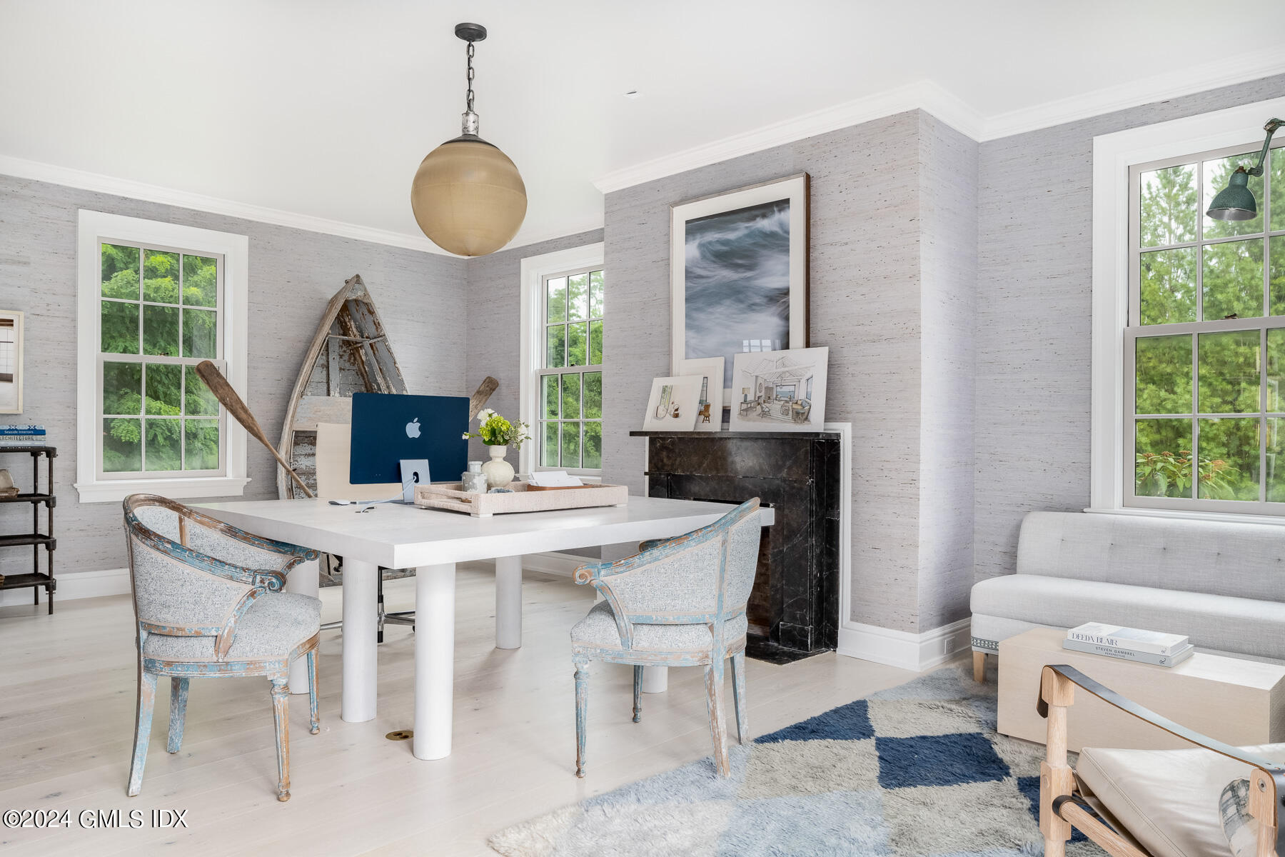 313 Stanwich Road Greenwich, CT 06830 - Photo 15 of 42 a view of a dining room with furniture window and wooden floor