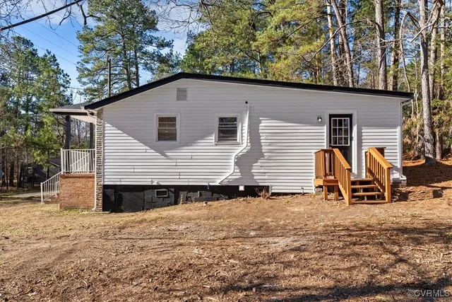a view of a house with a patio