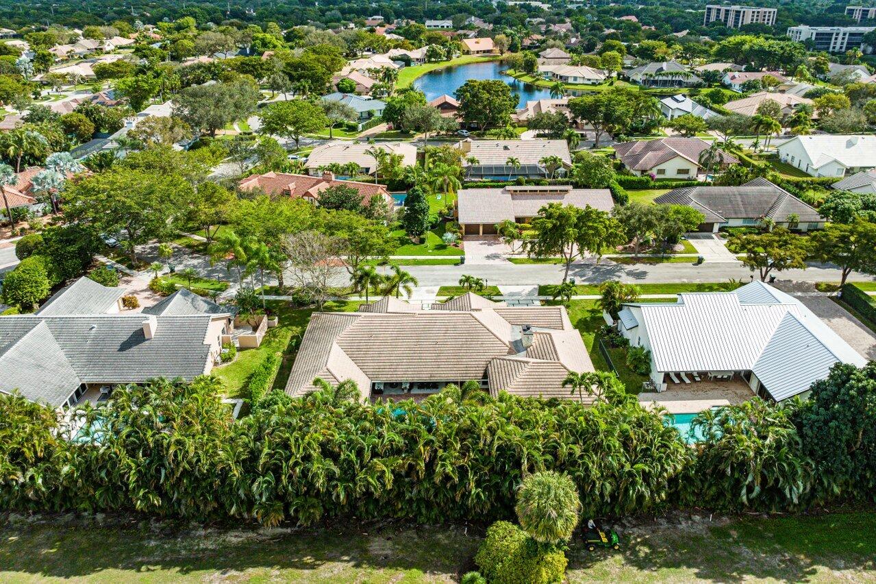 3765 Kings Way Boca Raton, FL 33434 - Photo 54 of 60 an aerial view of a house with yard swimming pool and outdoor seating