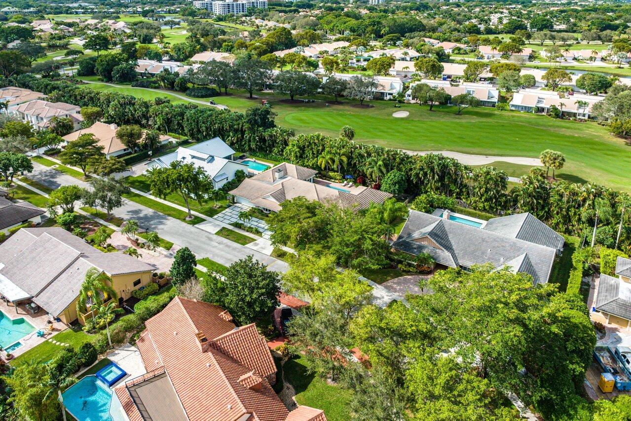 3765 Kings Way Boca Raton, FL 33434 - Photo 56 of 60 an aerial view of a house with a garden