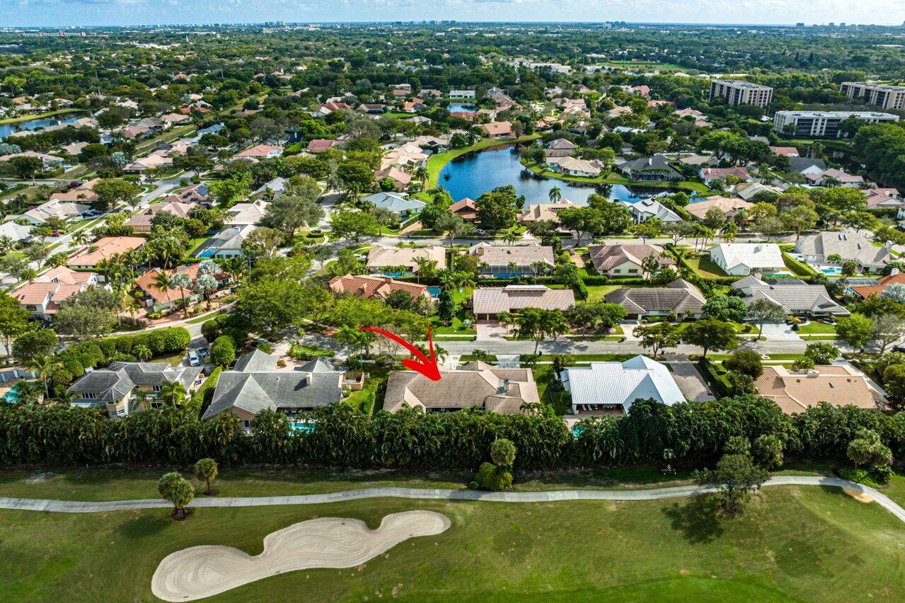 3765 Kings Way Boca Raton, FL 33434 - Photo 59 of 60 an aerial view of residential houses with outdoor space and swimming pool