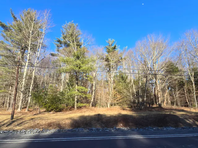 an aerial view of house with yard and mountain view in back