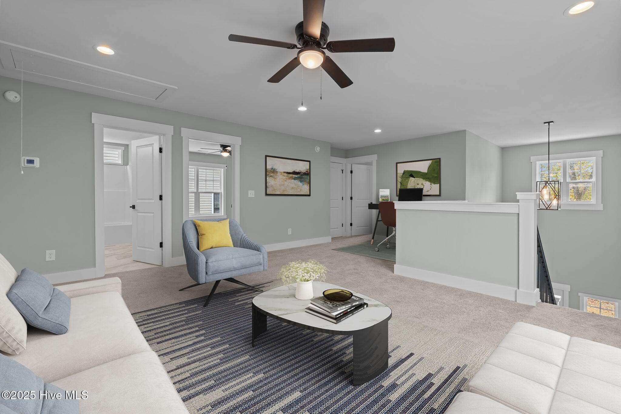 406 Summit Street Aberdeen, NC 28315 - Photo 23 of 40 51-web-or-mls-Stair landing - loft