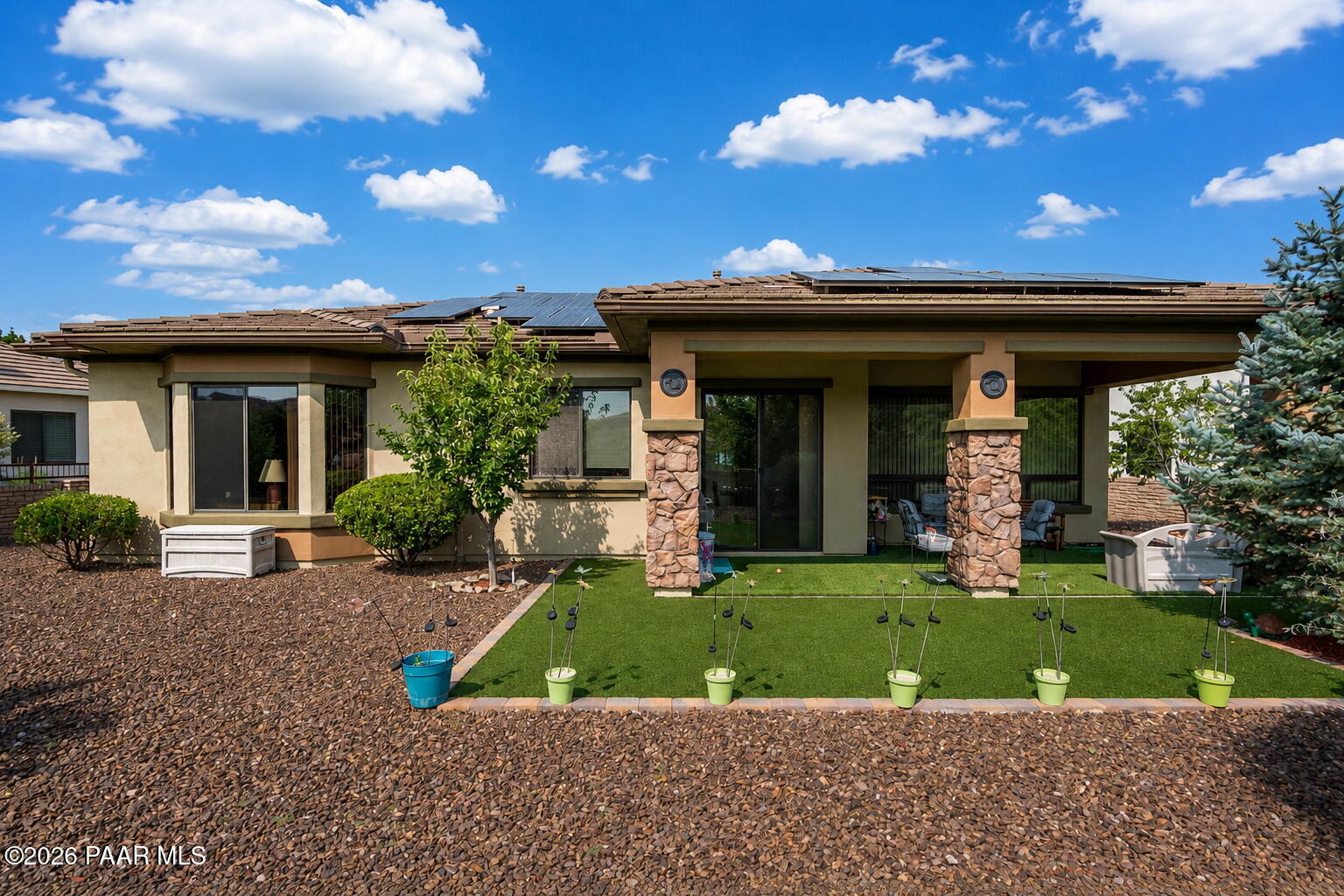 1663 Constable Street Prescott, AZ 86301 - Photo 33 of 54 Beautifully Landscaped Backyard