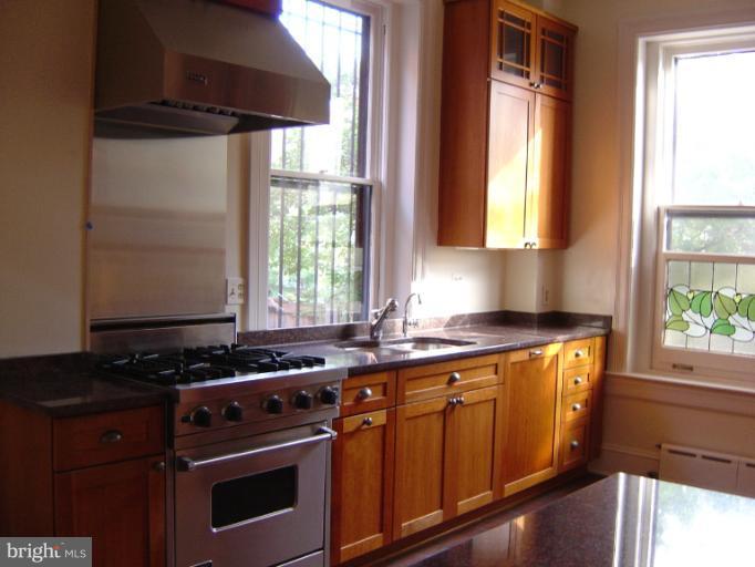 258 8th Street Southeast Washington, DC 20003 - Photo 17 of 30 a kitchen with granite countertop a stove and a sink