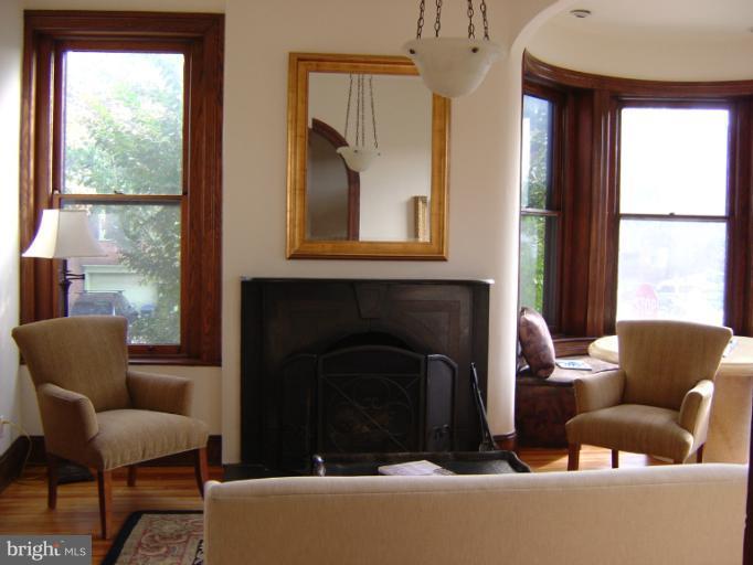 258 8th Street Southeast Washington, DC 20003 - Photo 6 of 30 a living room with furniture and a fireplace