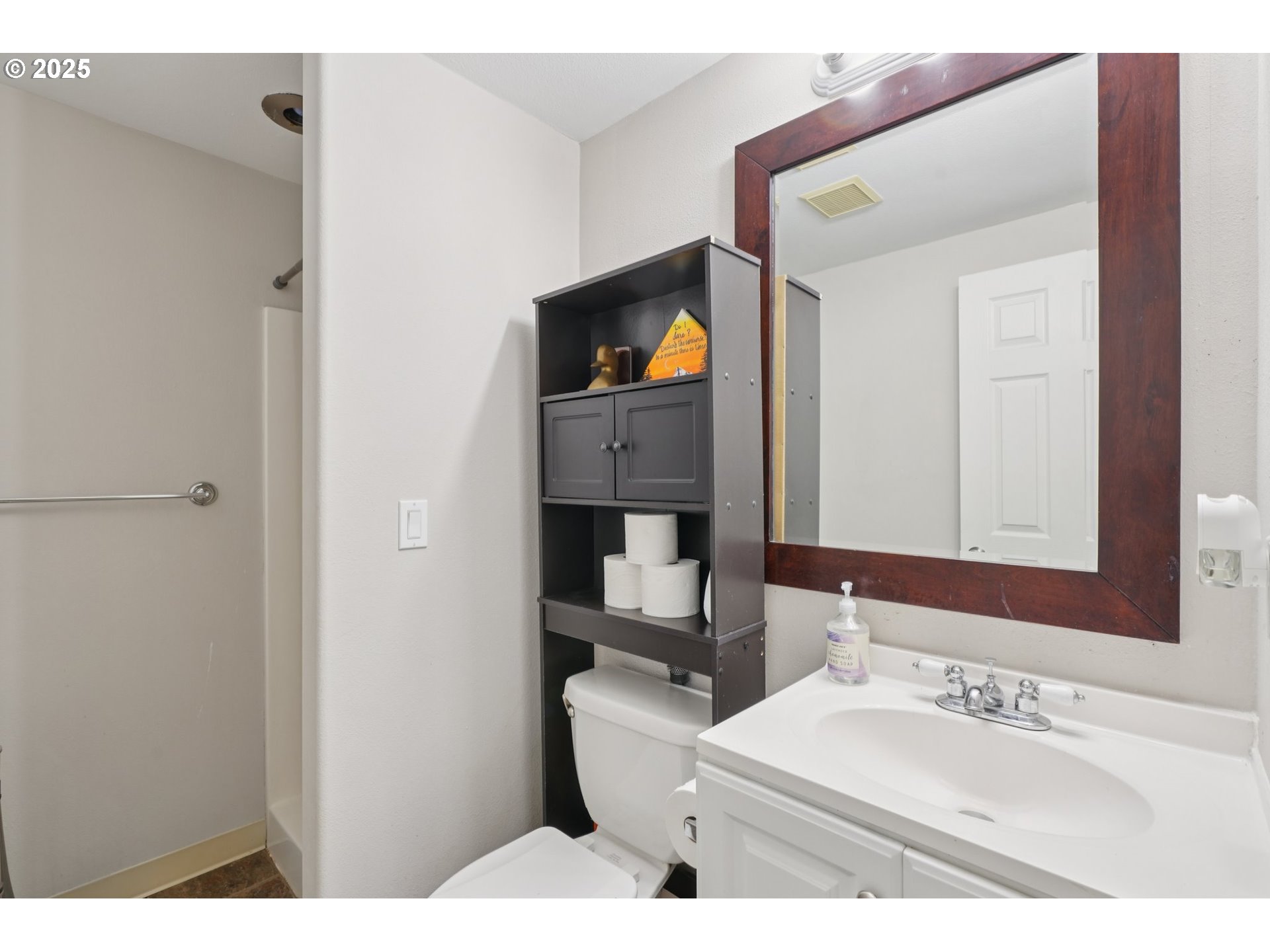 2144 Northwest 22nd Avenue Camas, WA 98607 - Photo 30 of 40 a bathroom with a sink a toilet and mirror