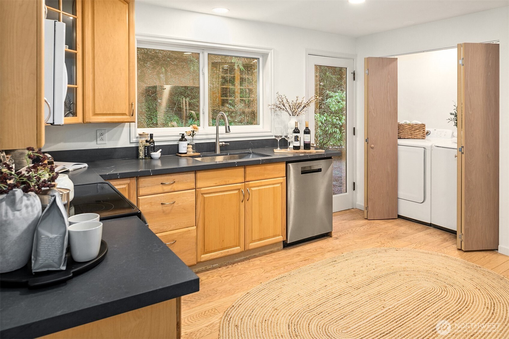 24315 104th Place West Edmonds, WA 98020 - Photo 11 of 29 a kitchen with sink refrigerator and window