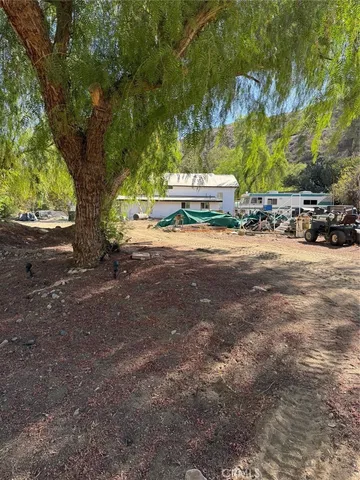 a view of road with trees
