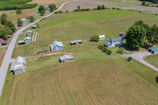a backyard of a house